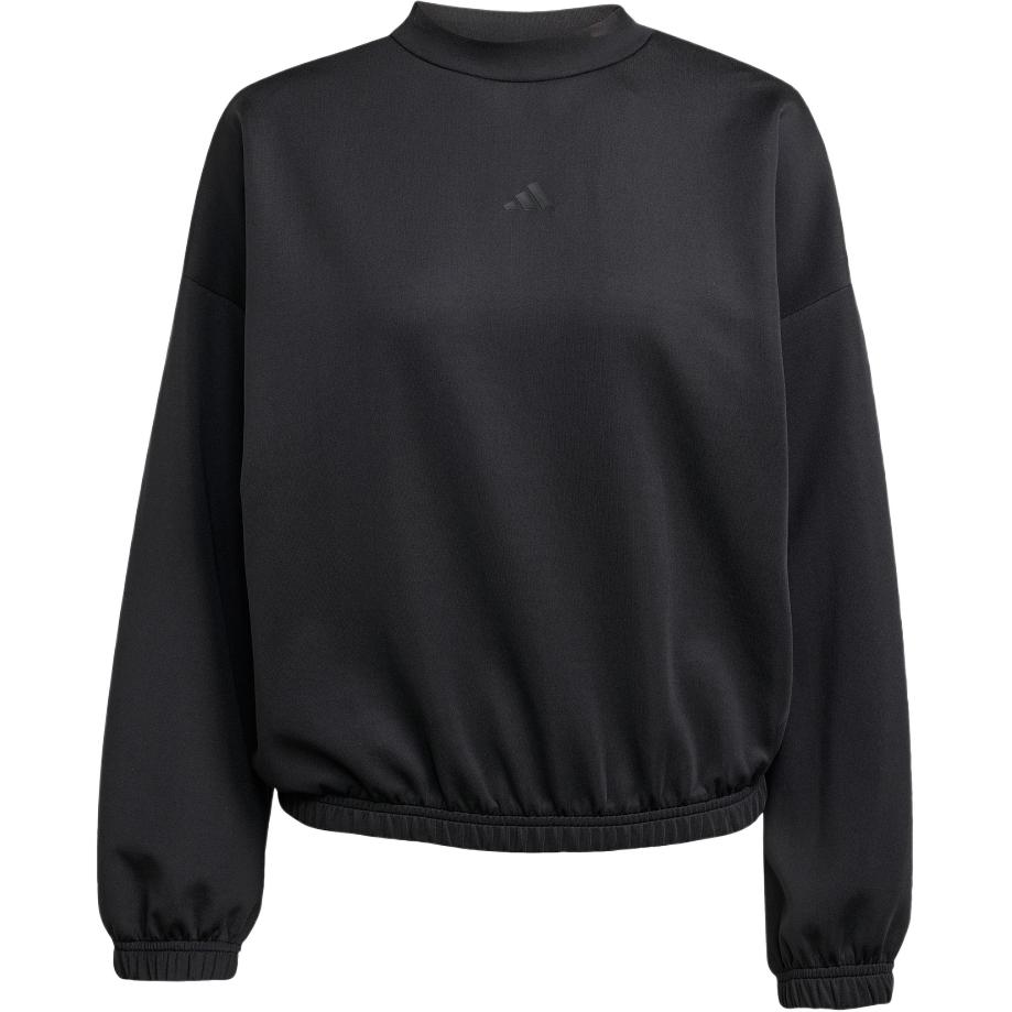 Adidas Essentials Solid Color Crew Neck Long Sleeve Sweatshirt Women tops JM4488 S