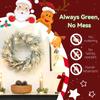 60cm/ 24inch Flocked Prelit Christmas Wreath