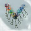 1/10Pcs Keyboard Clicker Stress Relief Toy Anxiety Relief Focus Keychain Pendant Small Portable Lightweight Fidget Toy