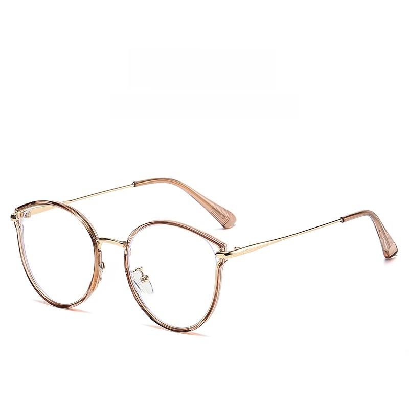 

Cat Eye Frame Blue Light Glasses With Resin Lenses For Fashionable Women TeaGold