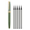 Personalized Engraved Ballpoint Pen With Black Refill  High-end Metal Carbon Fiber Pen For Men And Women  Perfect As A Gift  includes 5 Refills . 3ml