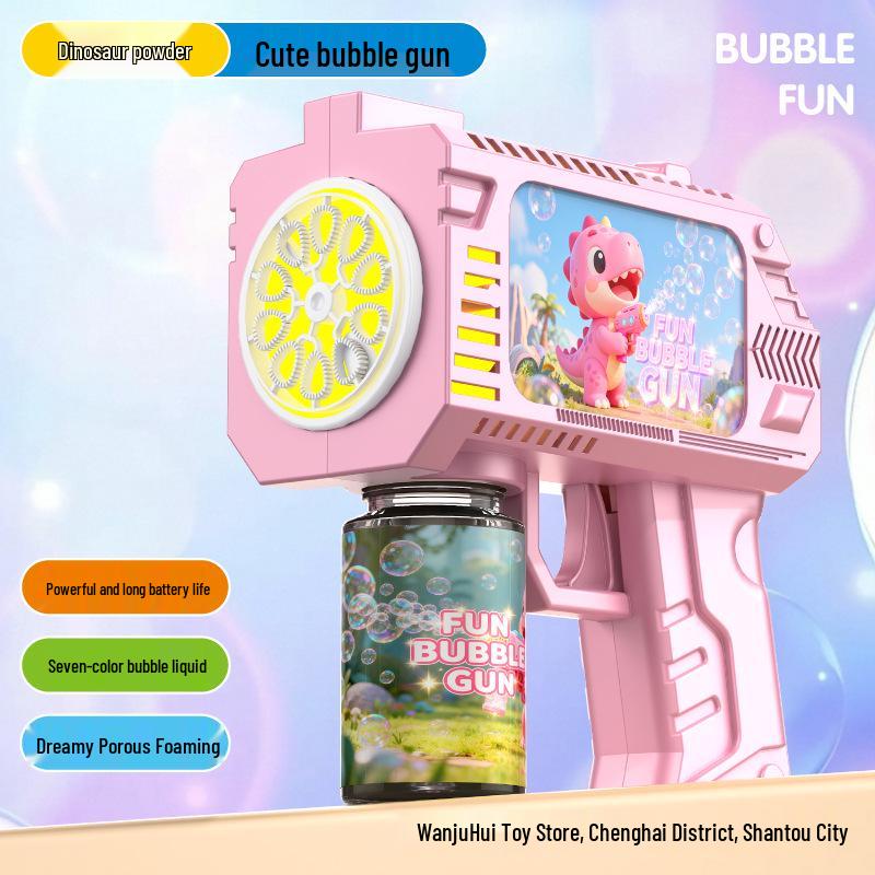 New Handheld Automatic Bubble Machine Toy for Kids - Popular Outdoor Electric Bubble Gun for Boys & Girls