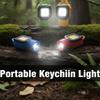 Portable Outdoor Flashlight Keychain Rechargeable LED Mini Light Keychain  Camping
