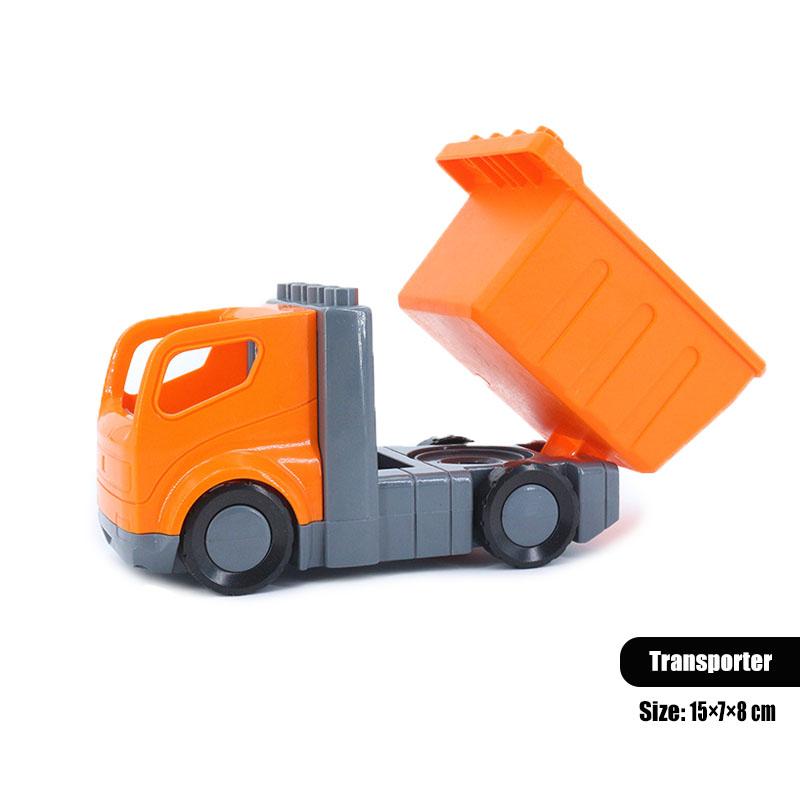 Trailer Car Motorcycle Boat Big Building Blocks Collocation Vehicle Accessory Kid DIY Toys Compatible With Duploed Set Gift