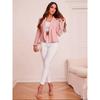 Solid Color Cropped Blazer for Women, European & American Style Casual Professional Office Lady Outerwear, Fashion Elegant Work Blazer