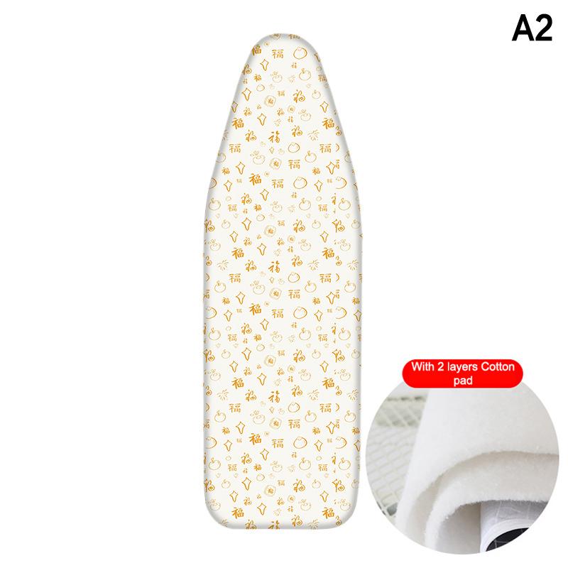 Ironing Board Cover Scorch Resistant Premium Cotton Padding Anti-Slip Washable Reusable Cover for Home Laundry Room Use