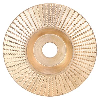 Schrägschnitzformscheibe Winkelschleifer Schleifscheibe Werkzeug 100mm Gold für Holz Nichtmetallisch