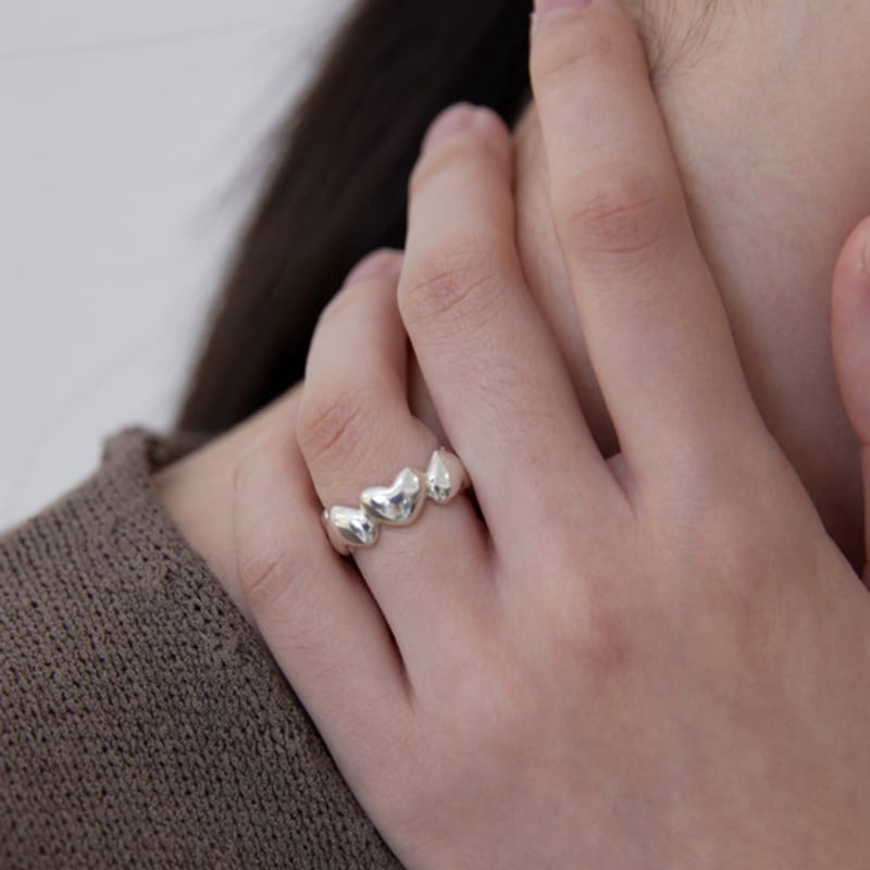 byweekend Bold heart ring