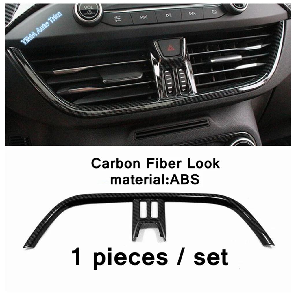 For Ford Focus MK4 - Carbon Fiber Front Interior Accessories Car Air Vent Outlet Cover Trim Air Conditioning AC Vent