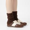 Reverie short boots winter knitted ribbed leg toes