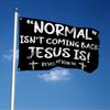 1pc Multi-size "Normality Will Not Return, Jesus Is Coming" Revelation 14 Christian Flag with 2 Buttonholes - Choose from Multiple Sizes, Durable Mate