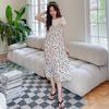 New Suspender Pajamas Women's Spring, Autumn and Summer Ice Silk Thin Small Floral Japanese Sweet Extended Nightgown Internet Celebrity Spot