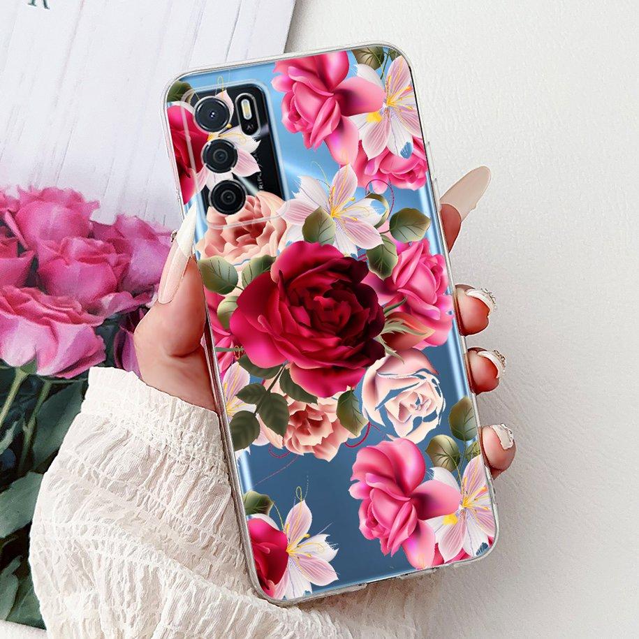 For Oppo A16 A16s Case CPH2269 CPH2275 CPH2271 A 16 TPU Cover Fashion Flower Soft Funda For OPPO A54s CPH2273 OppoA16 Phone Case