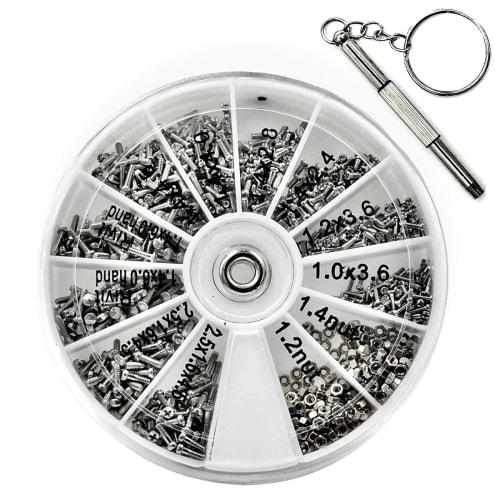 [LUYING] Precision Screw 120-Piece Replacement Repair Kit for Eyeglasses, Watches, Smartphones, and Cameras - 10 Types of Screws