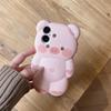 Cartoon Pig & Bear Anti-Fall Phone Case for iPhone 11/12/13/14/15/16/17/PRO/MAX