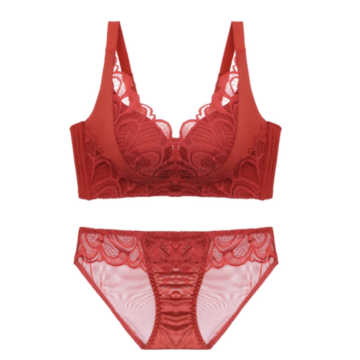 

корректирующий бюстгальтер и шорты для маленького верха и низа корейский красный XL [karim] Высокий боковой набор, грудь, бюстгальтер без косточек, женское нижнее белье, внутреннее белье, комплект,