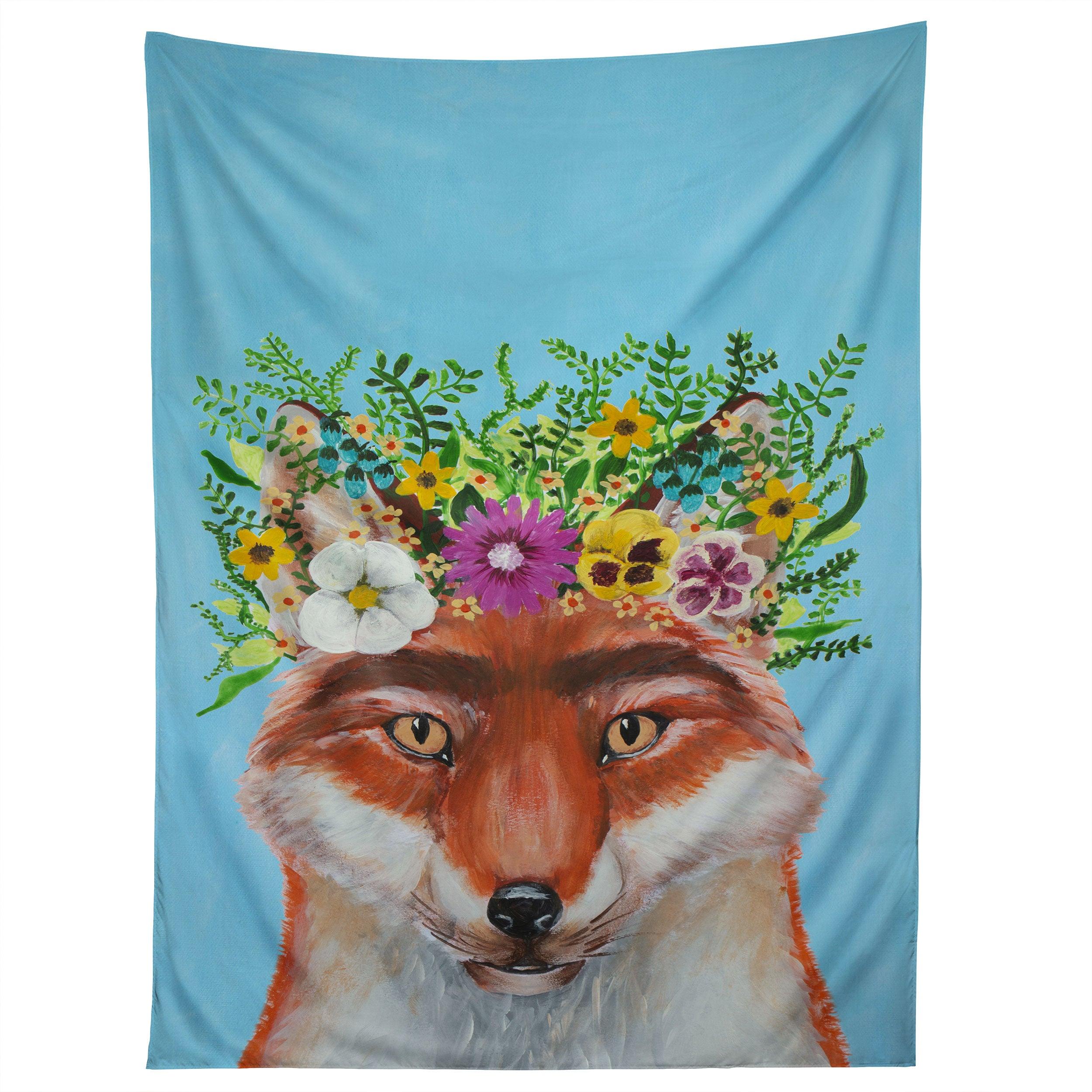 FRIDA KAHLO FOX tapestry 75x100
