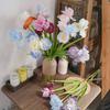 1Pc Simulation 27.9 Inch Single Iris Branch for Outdoor Courtyard Patio Garden Wedding Decoration Home Decor Living Room Table Decoration