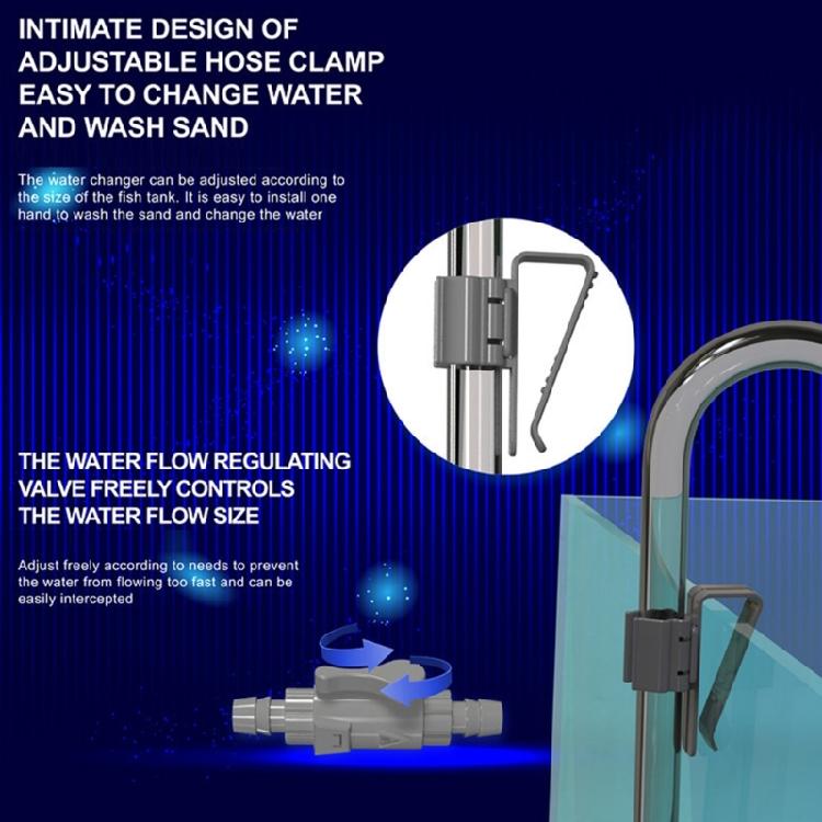 Multiuse Aquariums Cleaning Tool With  Scrapers Water Vacuum For Efficient Glass Eliminations And Sediment Extraction