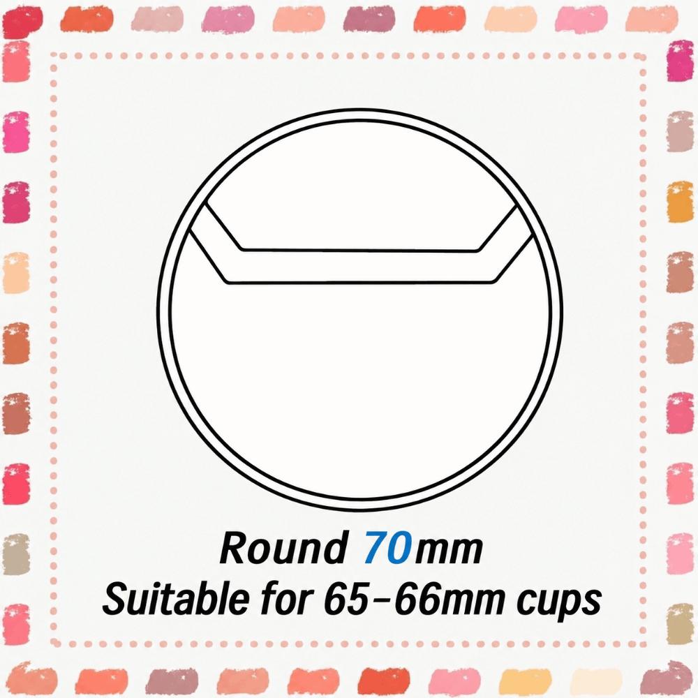 30PCS High-Protection Anime Badge Sleeve Transparent PVC Round Display Cover Anime Badges