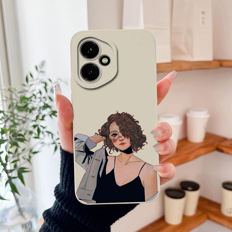 Case For Honor 400 Pro Global Cartoon Dinosaur Back Cover Liquid Silicone Full Protection Durable Shockproof Phone Protectors