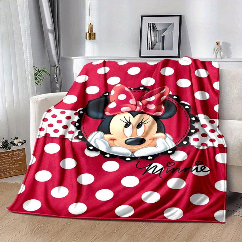 1pc Minnie Printing Blanket - Soft, All-Season Throw for Living Room, Bedroom,Personalized Gift with Adorable Cartoon Design
