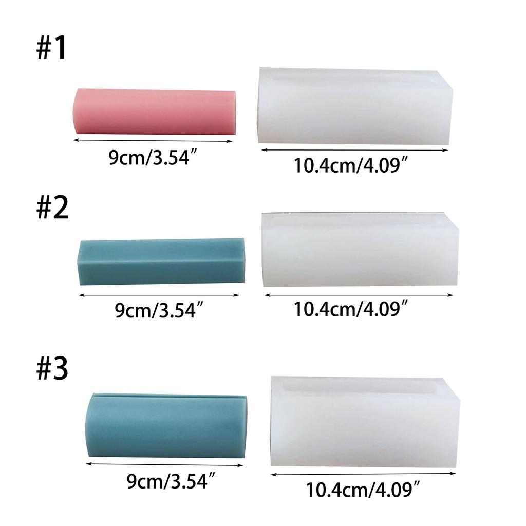 Silicone Business Card Holder Mold Card Decorative Bracket Accessory for DIY Plaster Candle Crafts Project Supplies