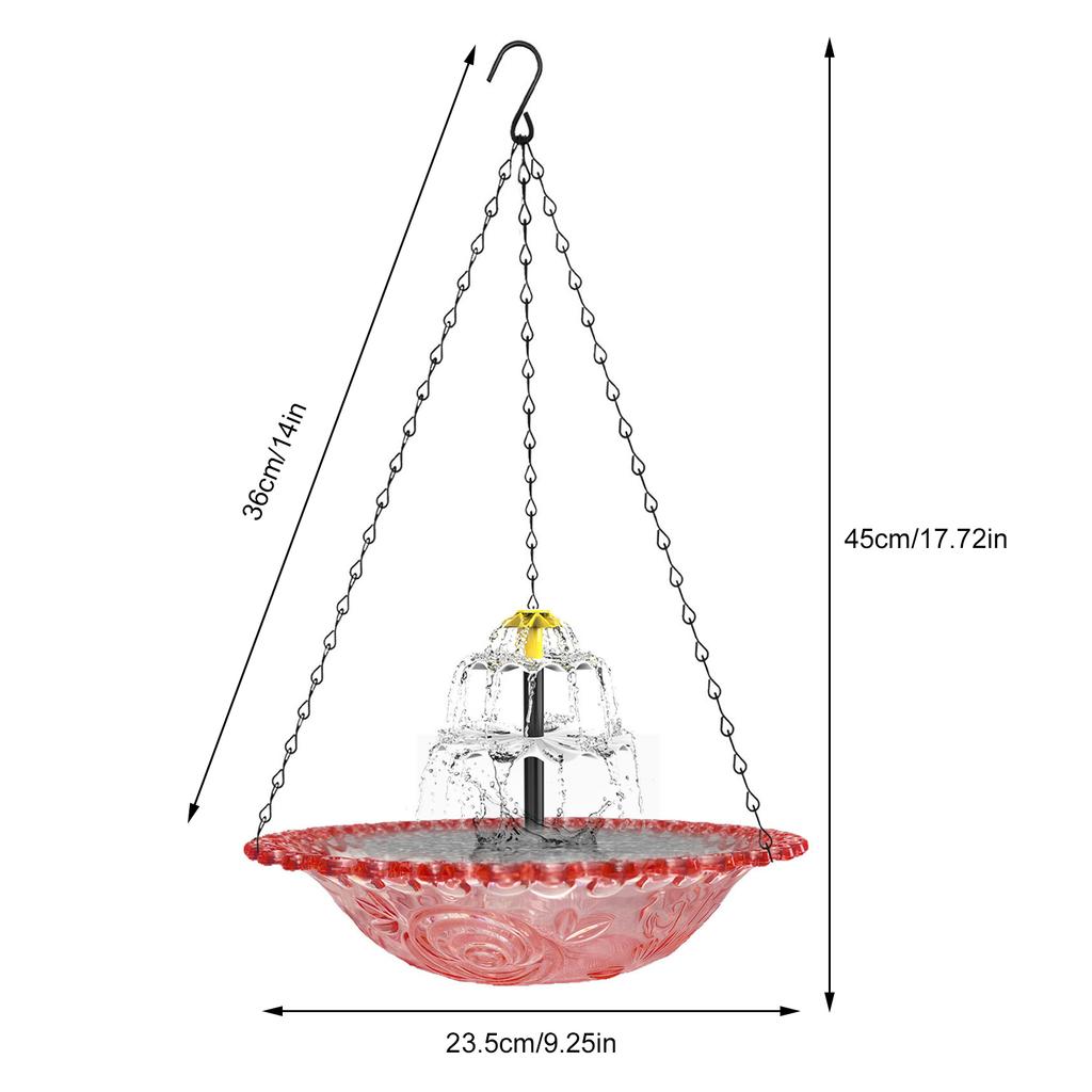 Hummingbird Water Fountain Hanging Hummingbird Feeders Cascade Hanging Feeding Station For Birds Lovers Balcony Gardens