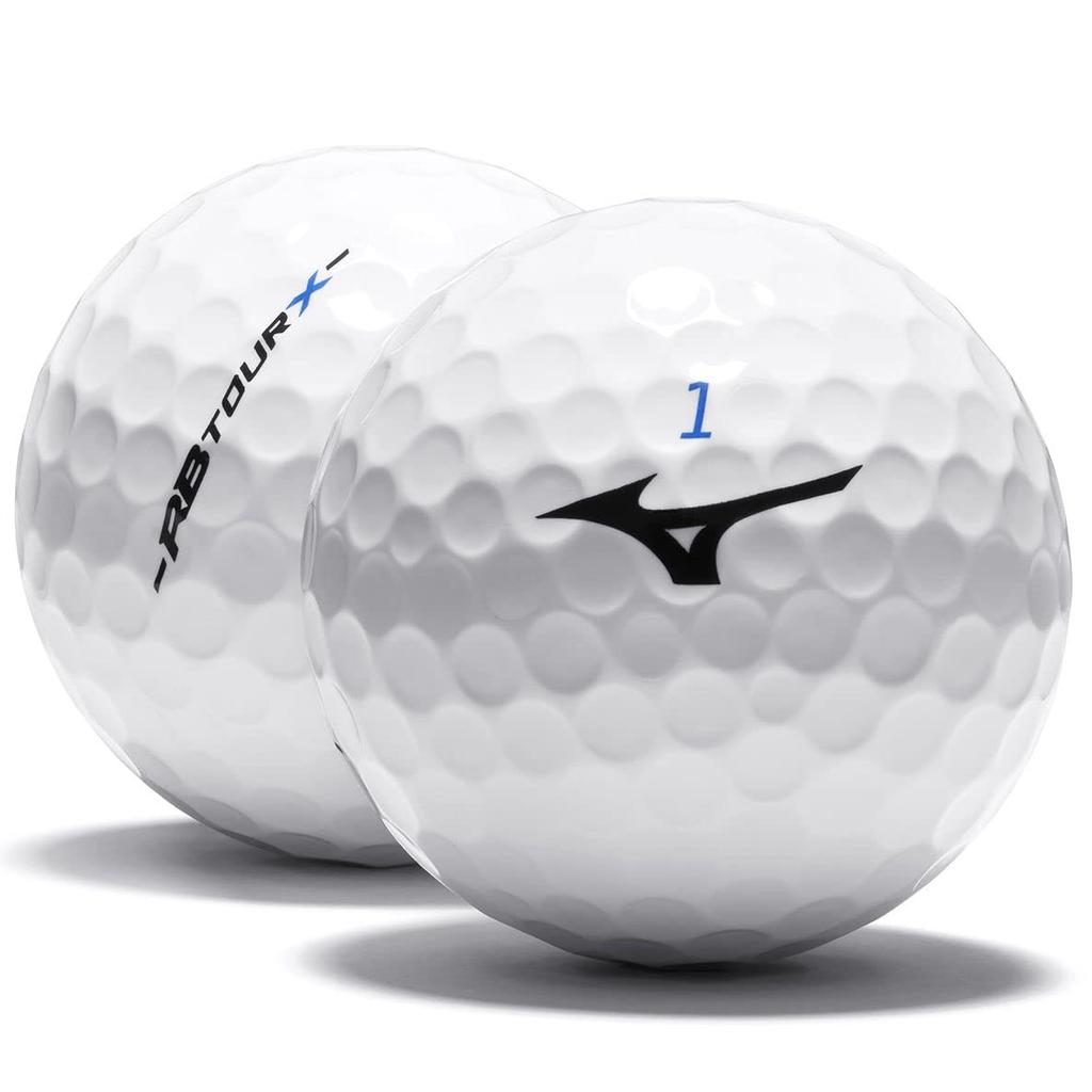 MIZUNO RB TOUR Series Golf Balls with Axial Flow Tour Performance Compatible with Head Speeds of and Soft Construction Dimples, Balls, 38m/s Over,