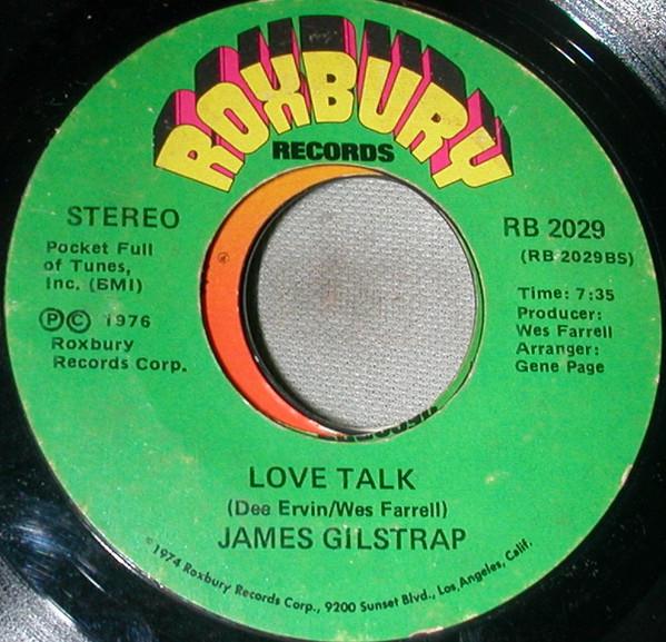 

7inch Record JIM GILSTRAP - Love Talk RB2029 Roxbury Records 1976 US Soul/Funk Used