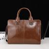 Nova bolsa masculina horizontal coreana bolsa masculina bolsa de ombro mensageiro negócios computador maleta retro bolsa da moda