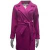 2026 Fall Winter Slim Fit Wool Blend Coat With Belt V-Neck Long Sleeve Women