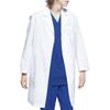 Mizuno Easy-to-wear Doctor's Coat for Men, Long Sleeved, Easy Care, Antibacterial, Stain Resistant, with Drawstrings, Concealed Placket, Comfortable