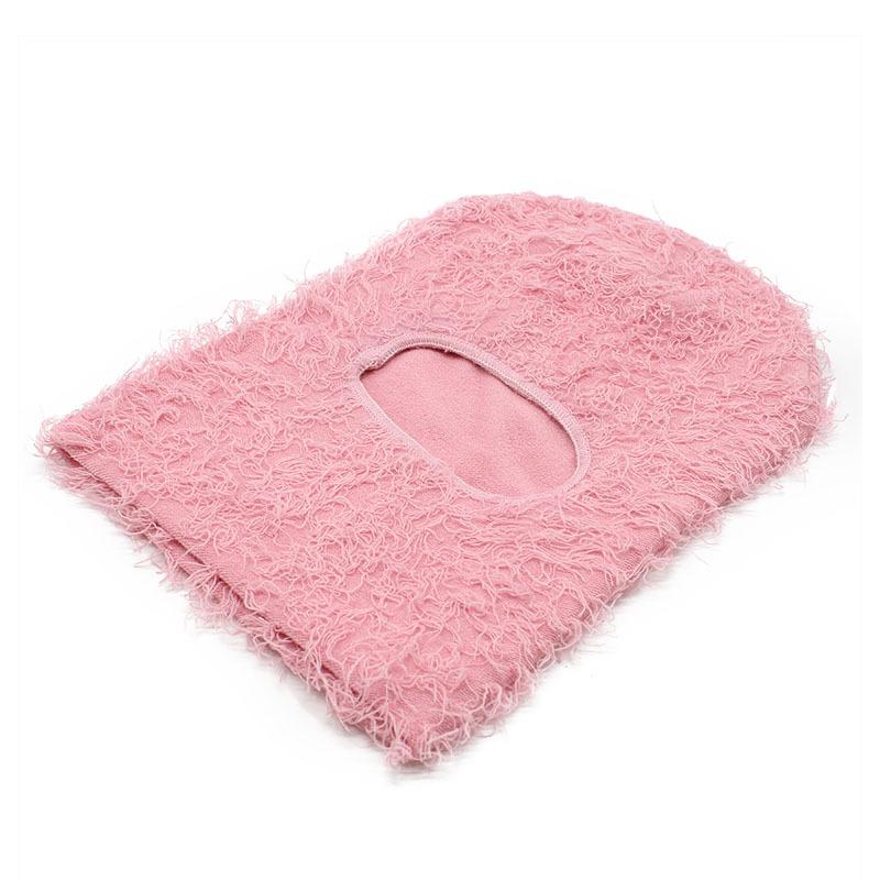 Balaclava Halloween Ski Cap Funny Black Coil Handmade Vintage Wool Headgear