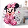 Disney Minnie Mouse Manual Opening and Closing Umbrella -8-Rib Reinforced Folding Design, Lightweight and Portable, Suitable for Daily Busin