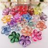 28MM Transparent Acrylic Plum Blossom Beads for DIY Jewelry, Shoe, and Lantern Decorations