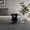 3D Printed Geometric Labrador Couple Statue Figurine Cuddling