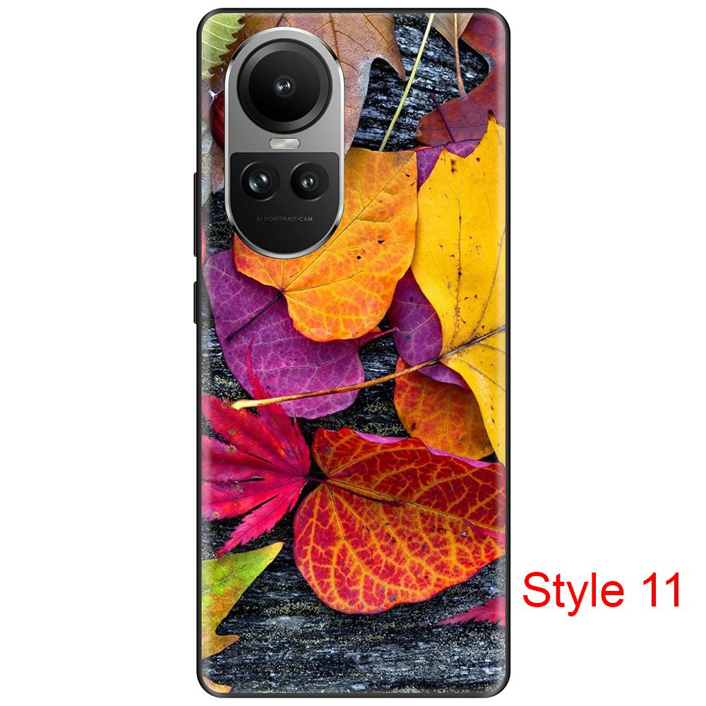 Black Case for Oppo Reno 10 10Pro 6.67inch Case On OppoReno10Pro Dust-proof Fundas Coque Etui Bumper Soft Tpu