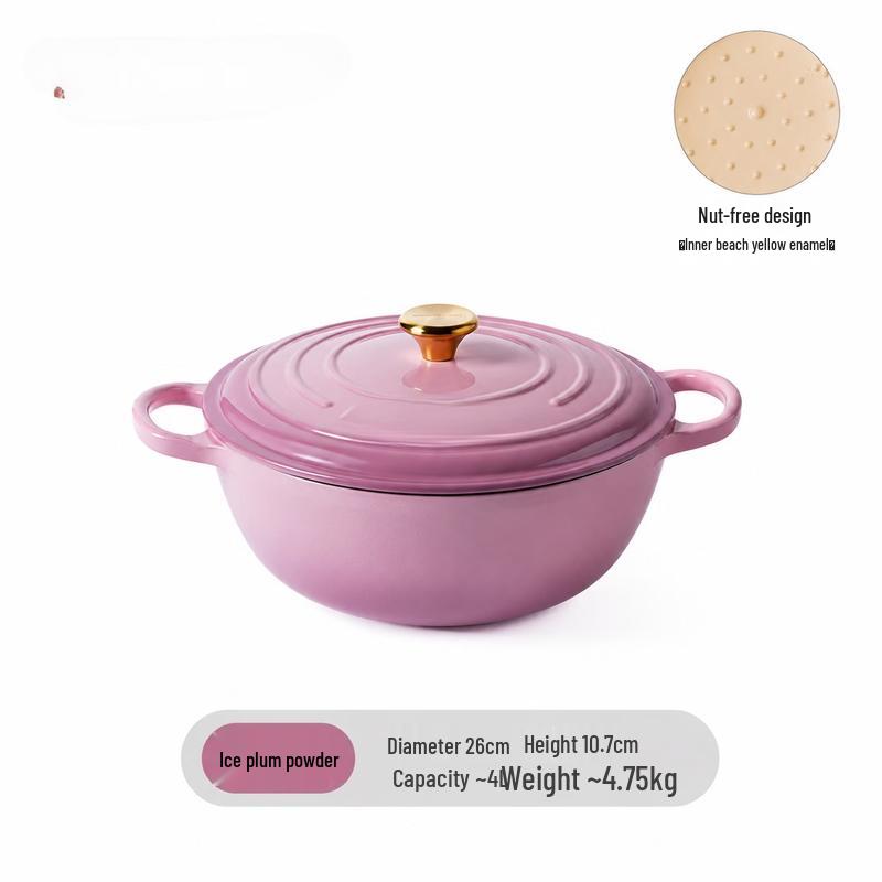 PuPan Enameled Cast Iron Dutch Oven