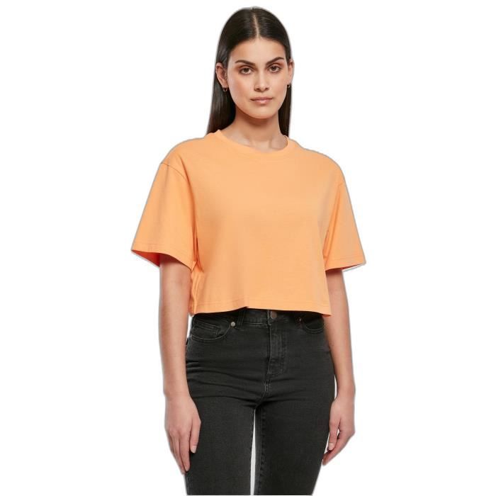 T-shirt Court Oversize Femme Urban Classics - Rose Saumon - M