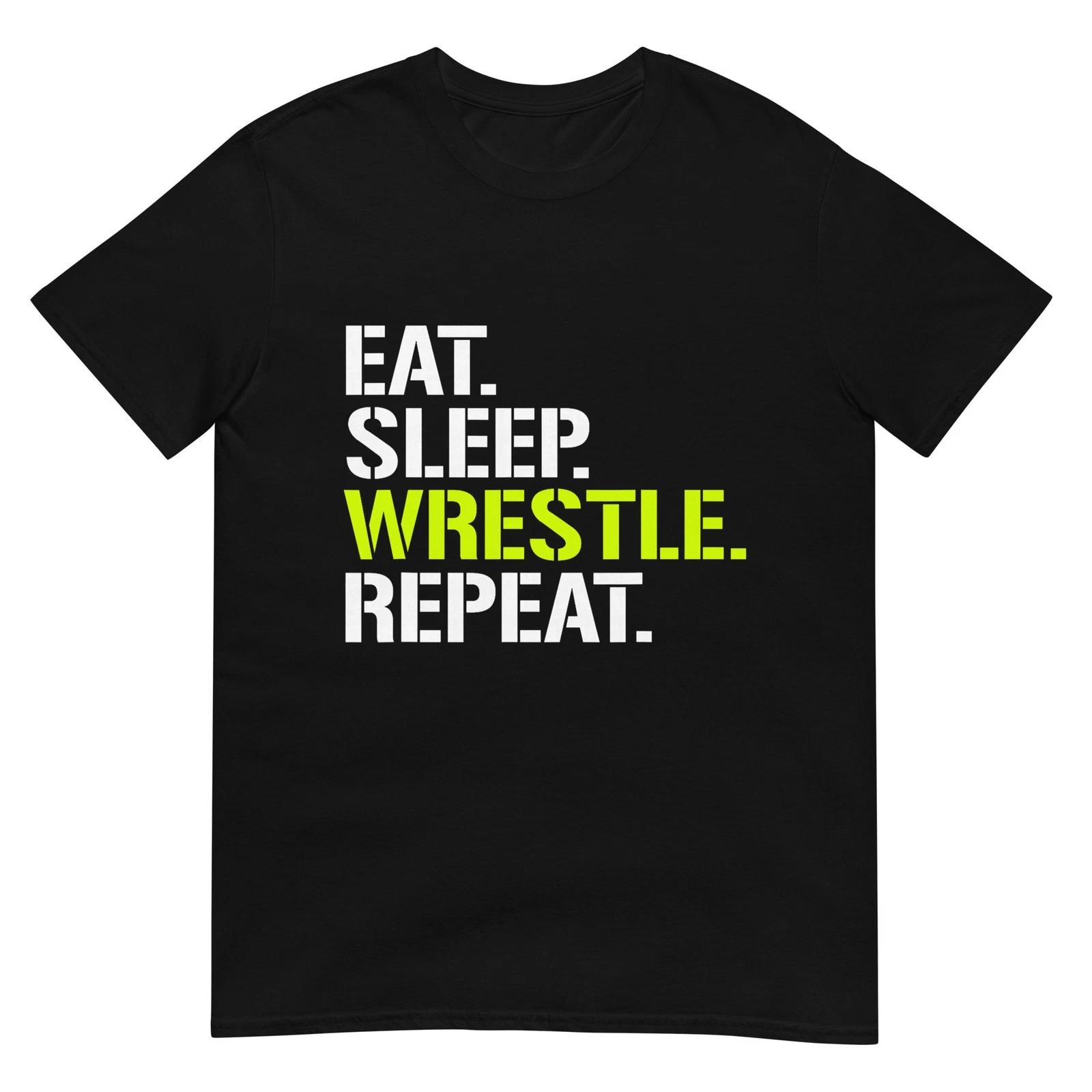 Ешь Спи Борьба Повторяй - Крутая Футболка для Борьбы XL