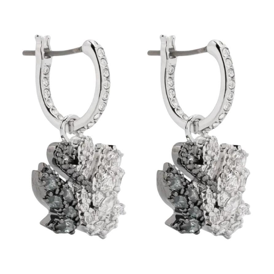 

Swarovski Swan Inlay Design Earrings Women earrings Silver 5705728 Box (Random Color)