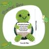 Hand Crocheted Turtle Plush Toy 10cm*7cm Emotional Support Stuffed Animal Office Desk Decor Stress Relief Gift