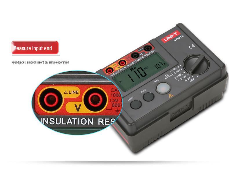UNI-T UT501A/UT502A Digital Insulation Resistance Tester and Hand-Crank Megohmmeter