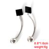 Black Dangle Earrings Crystal Square Pendants Women's Hanging Earrings Korean Bowknot Pearl Flower Earrings