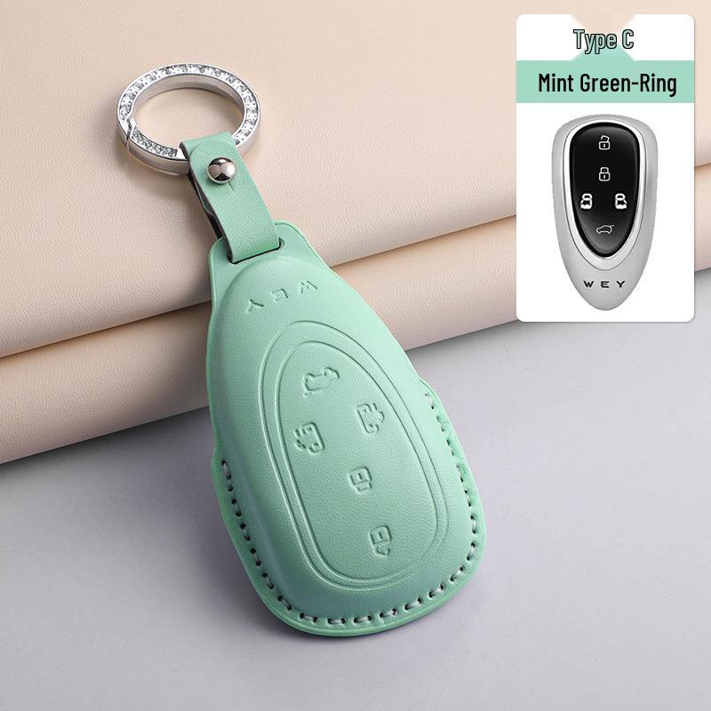 Great Wall WEY Blue Mountain Sheepskin 3D Key Fob Cover