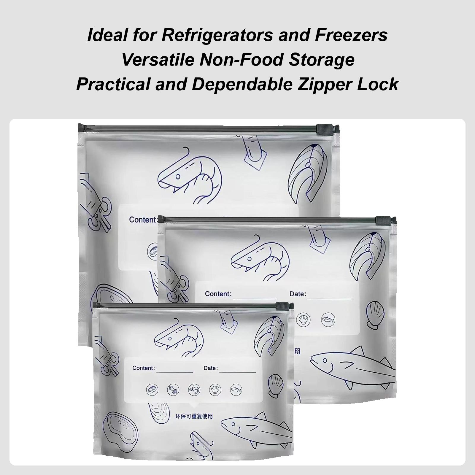 Пакеты дой-пак Пакеты дой-пак для упаковки продуктов питания 30 штук Герметичные Холодильник Морозильная камера Органайзер для кладовой Для China Mainland