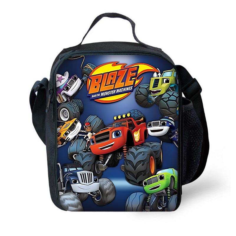 Kreskówka 3D Gry Blaze Monster Machines Dziecięcy Plecak Szkolny z Torbami na Lunch , Piórnikami , Tornistrami dla Chłopców Dziewcząt Najlepszy Prezent