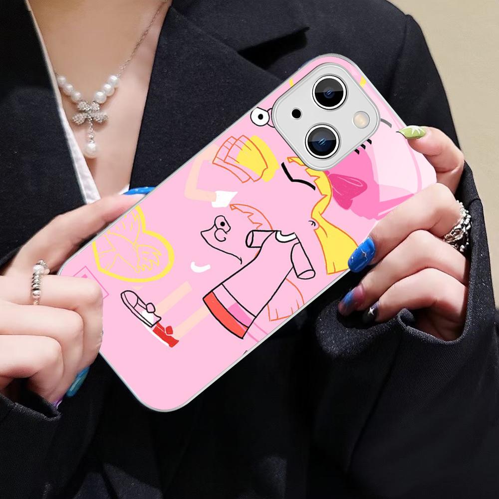 Hey A_Arnolds Cartoon Phone Case For IPhone 14 13 12 Mini 11 Pro XS Max X XR 14 Plus Tempered Glass Cover