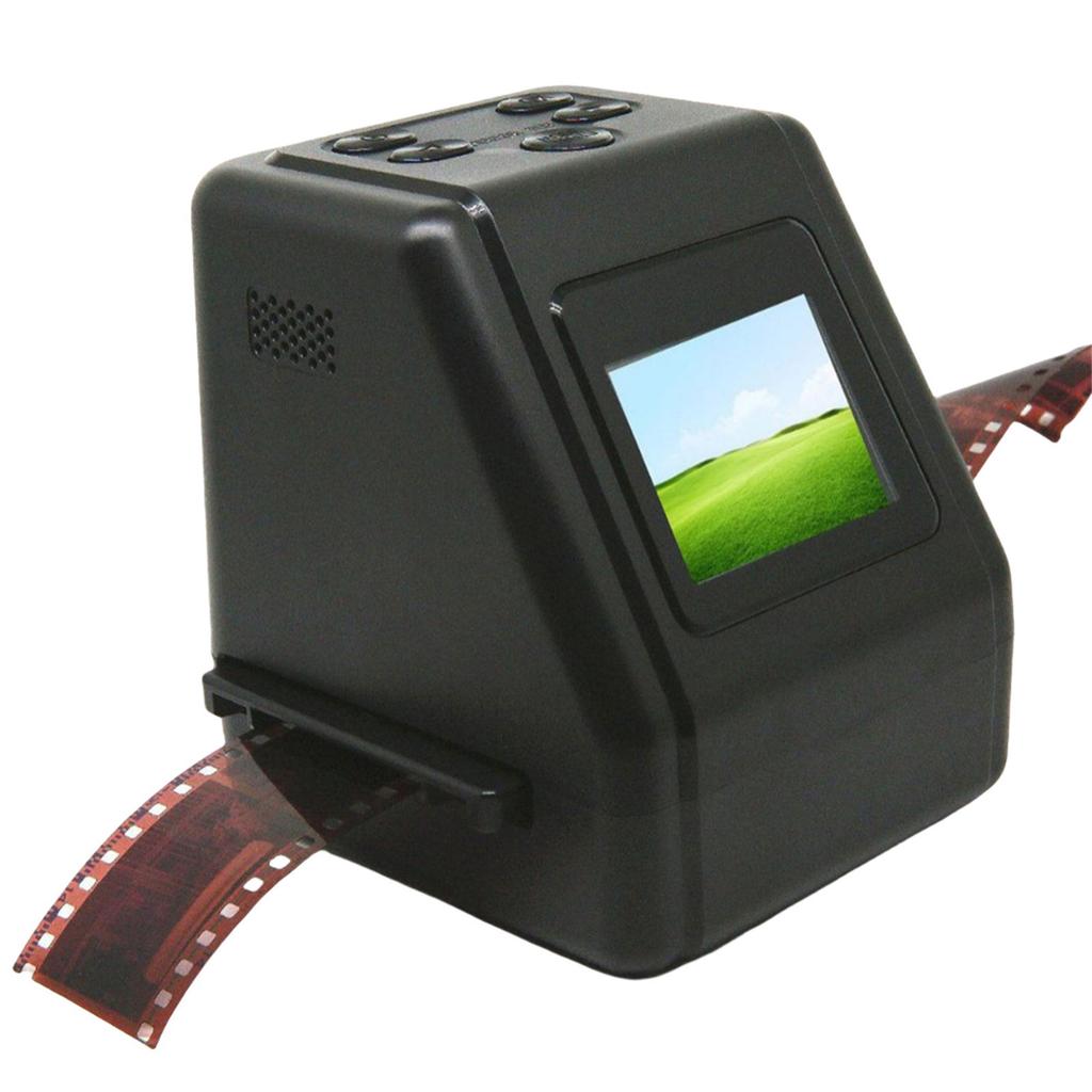 Film Slide Scanner Convert 135 126 110 Films Slides to Negatives Color Black White JPG Photos with 2inch LCD Screen